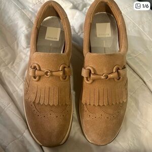 Dolce Vita Tan Suede Loafers